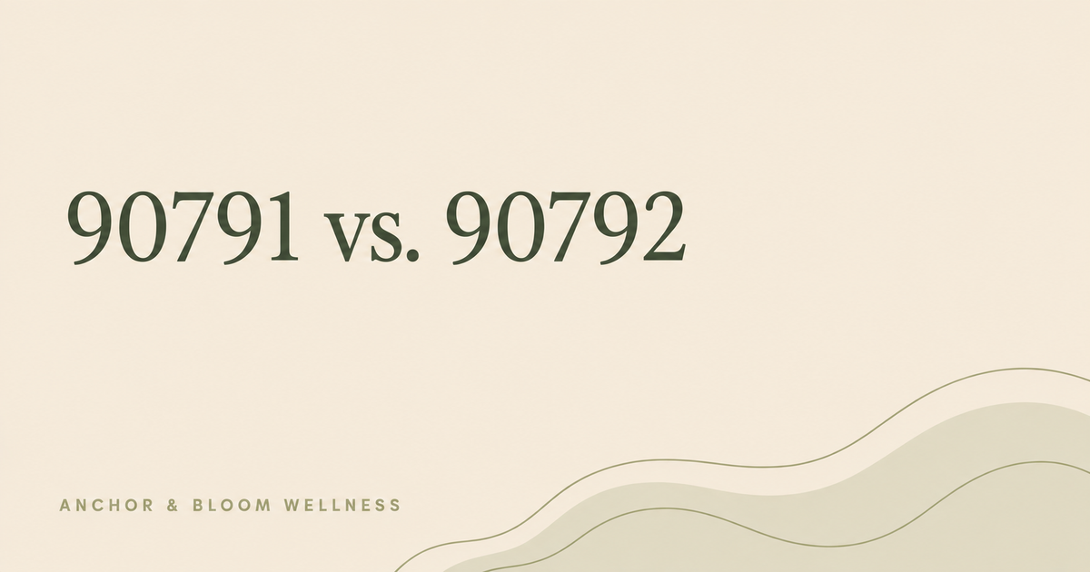 CPT 90791 vs. 90792: Which Initial Psychiatric Evaluation Code Should You Use?